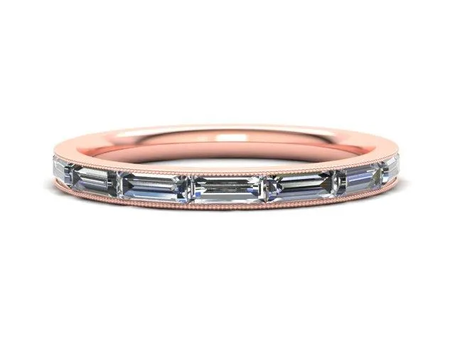 Baguette Channel Eternity Band