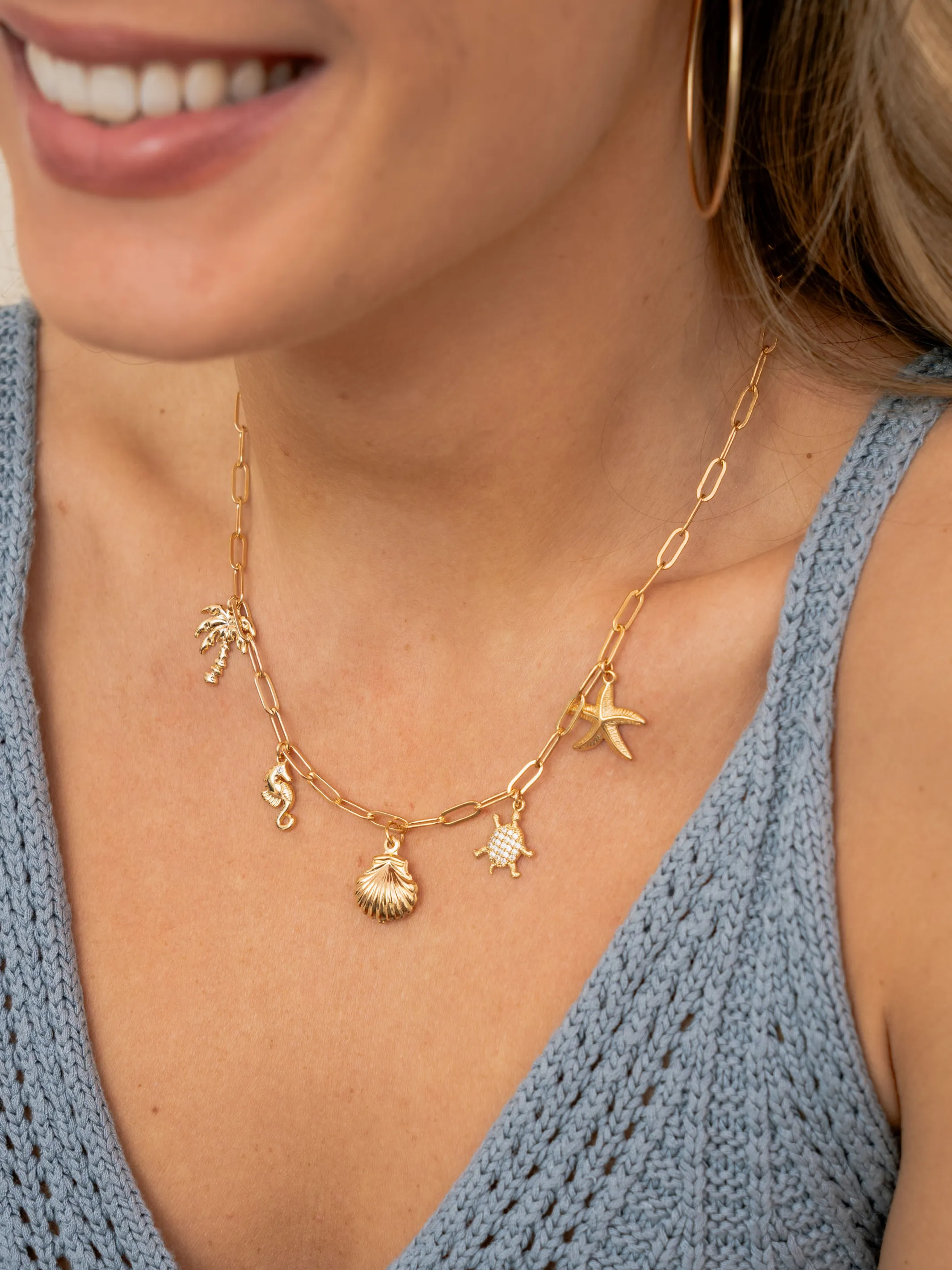 Beach Charm Necklace