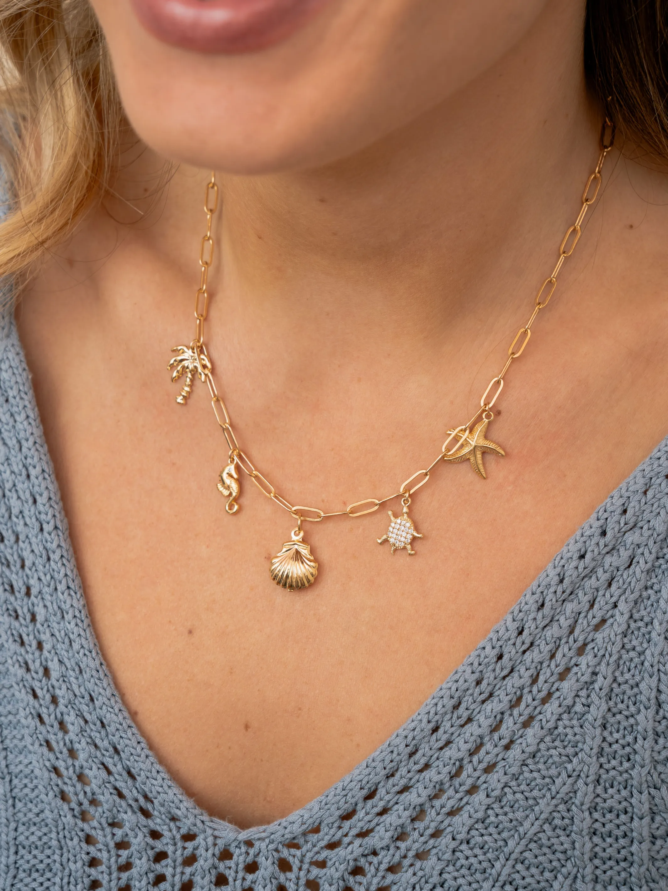 Beach Charm Necklace