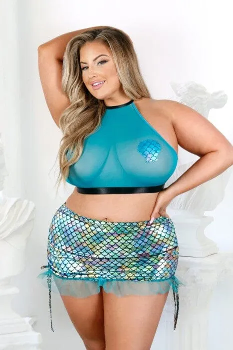 Beach Please! Sexy Halter Neck Mermaid Costume Set