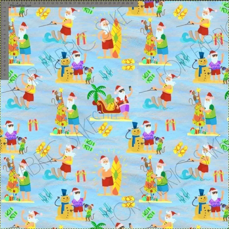 Beach Santas- Exclusive Design - Custom Pre-order