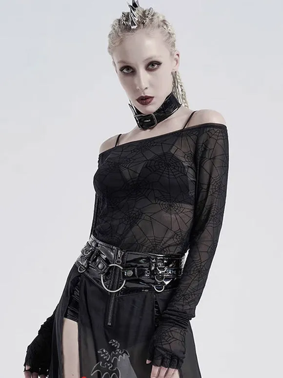 Black Gothic Dresses Python Print Lolita Dress