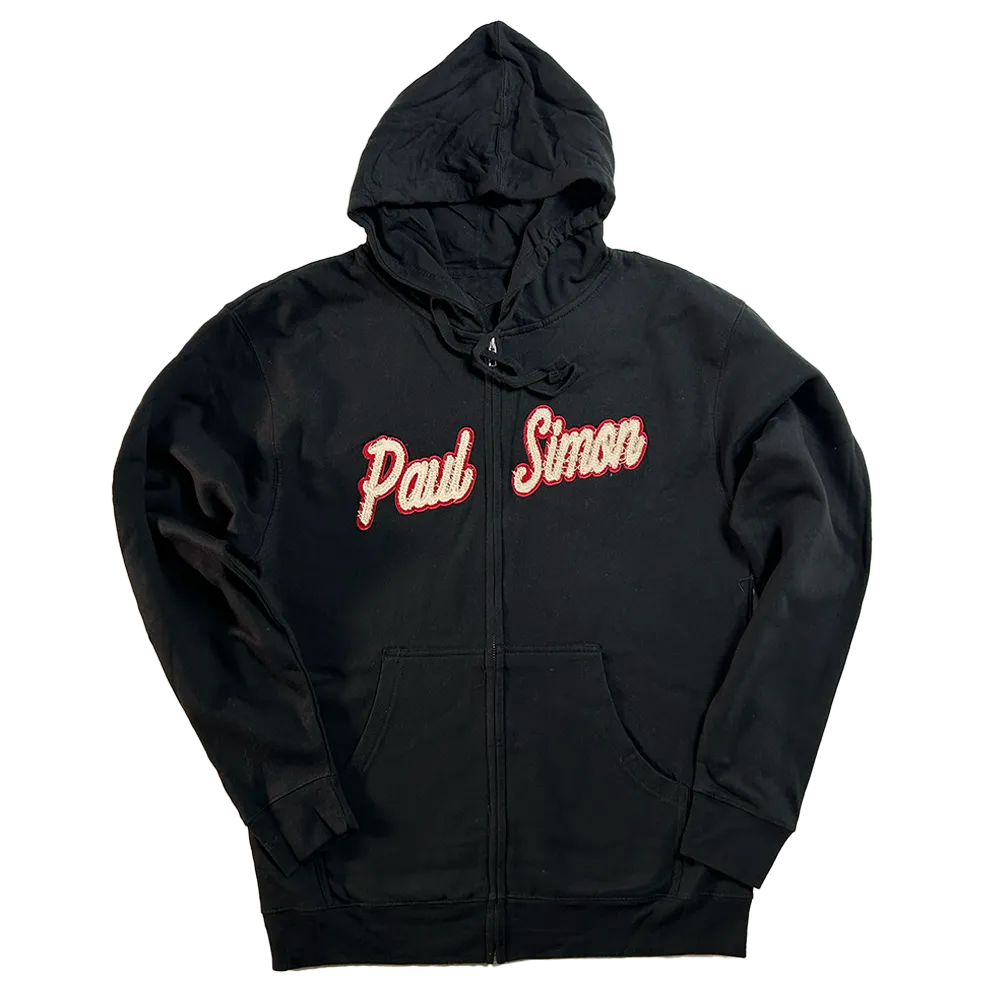 Black Logo Zip Up Hoodie