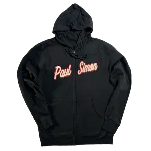Black Logo Zip Up Hoodie