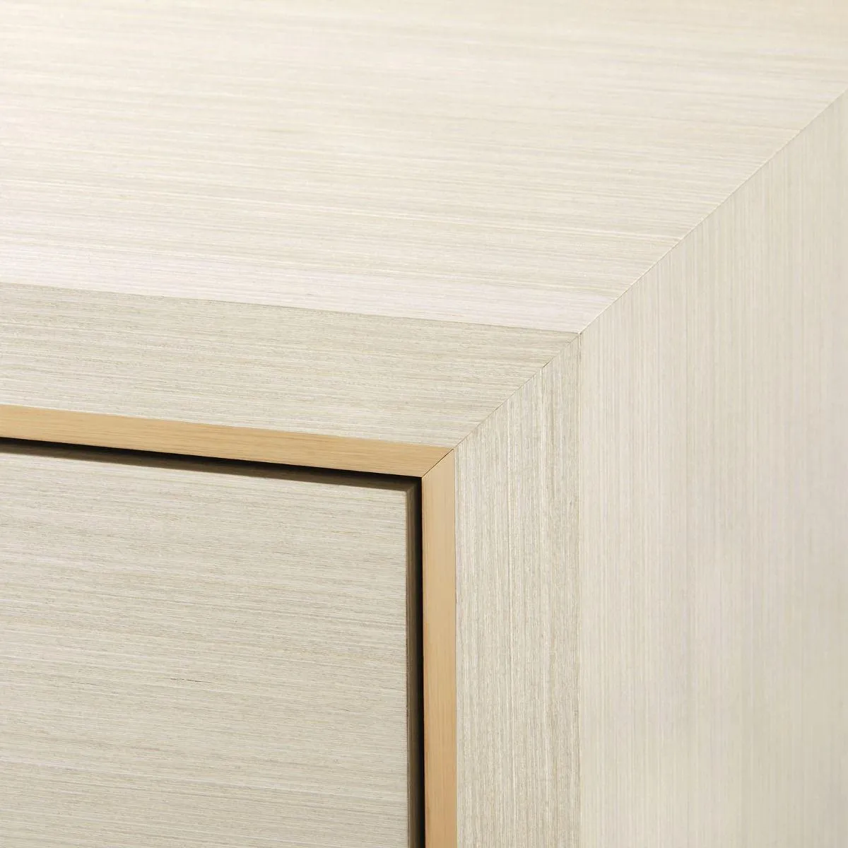 Blake 4-Door Cabinet / Blanched Oak