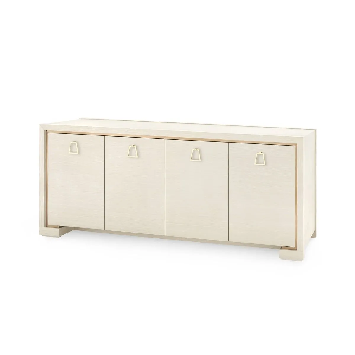 Blake 4-Door Cabinet / Blanched Oak
