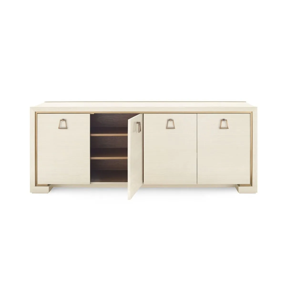 Blake 4-Door Cabinet / Blanched Oak