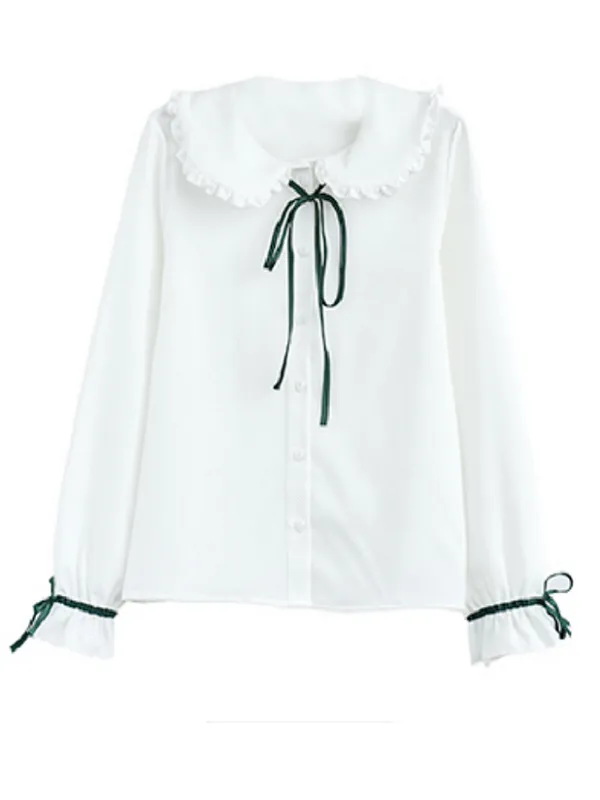 bow tie ruffled shirt