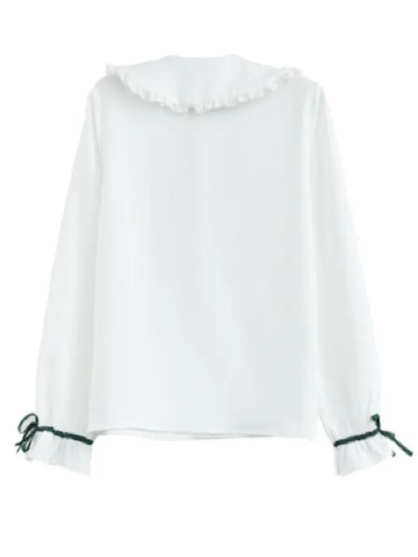 bow tie ruffled shirt