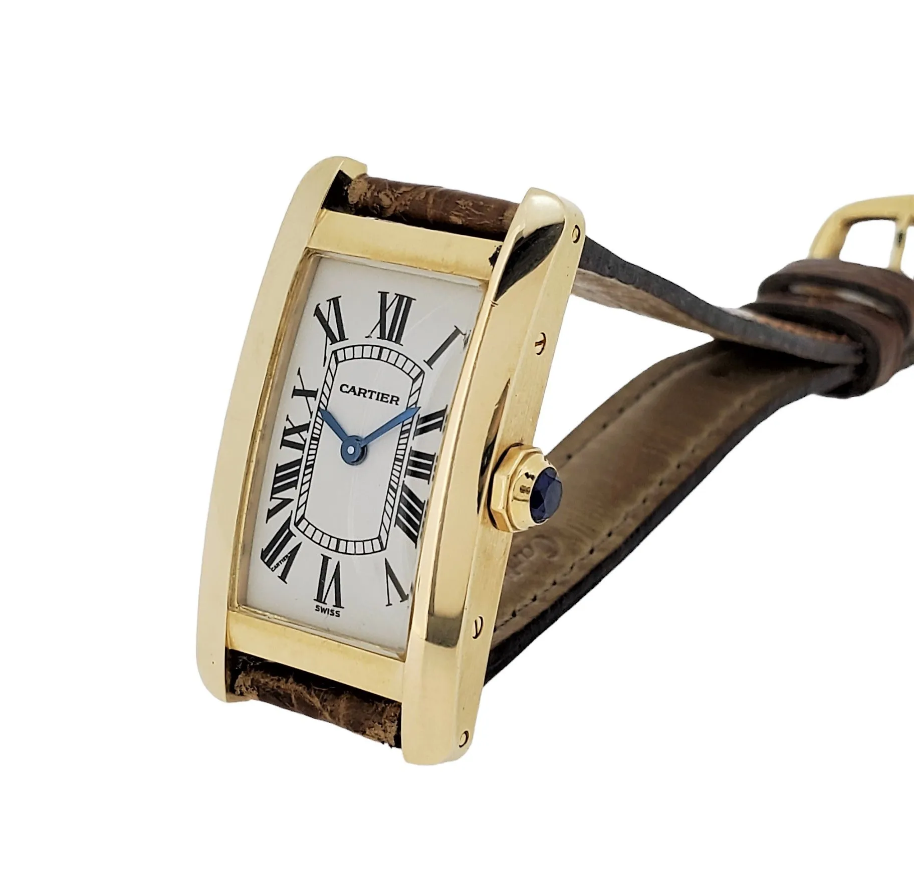 Cartier Tank Americane  MM Unisex 18K ; Discontinued. Circa 1990's