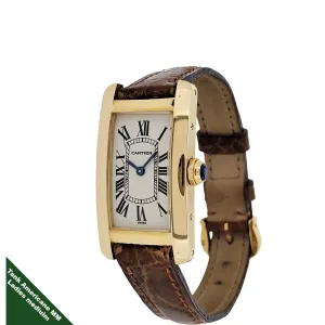 Cartier Tank Americane  MM Unisex 18K ; Discontinued. Circa 1990's