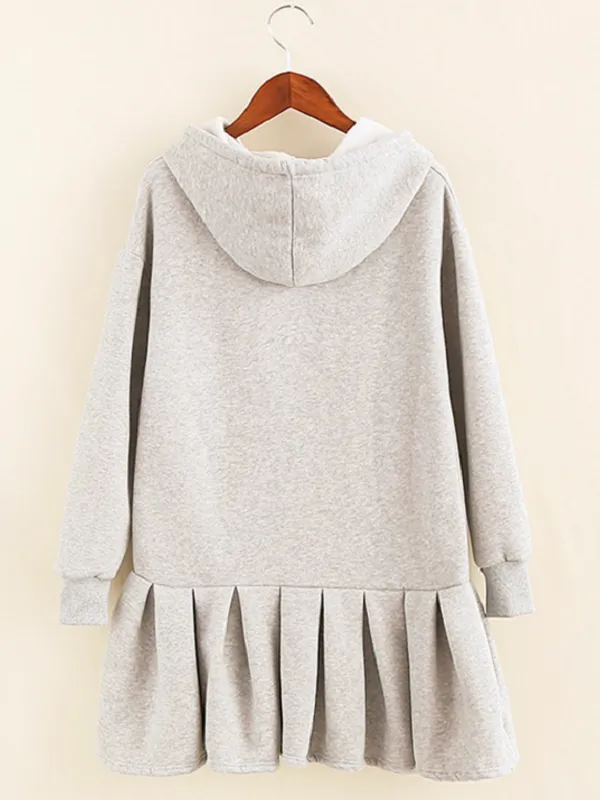cat ears hoodie dress
