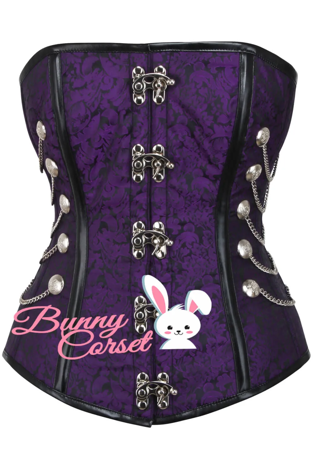 Chancy Steampunk Purple Corset