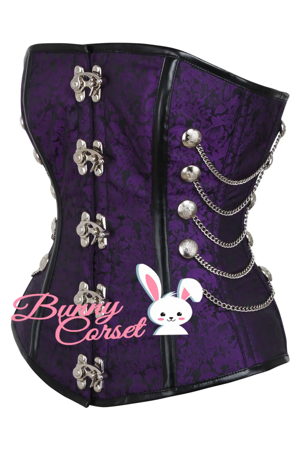 Chancy Steampunk Purple Corset