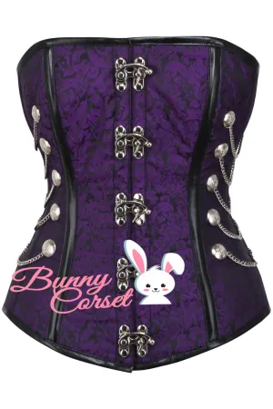 Chancy Steampunk Purple Corset