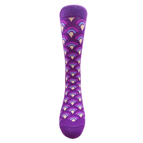 Chaossocks Art Deco Purple Shell