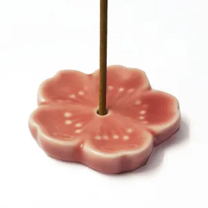 Cherry Blossom Ceramic Incense Stick Holder
