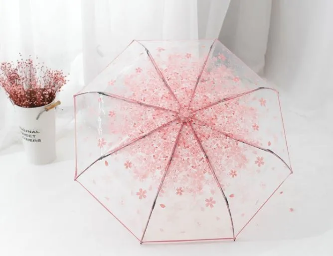 Cherry Blossom Transparent Umbrella SD01699