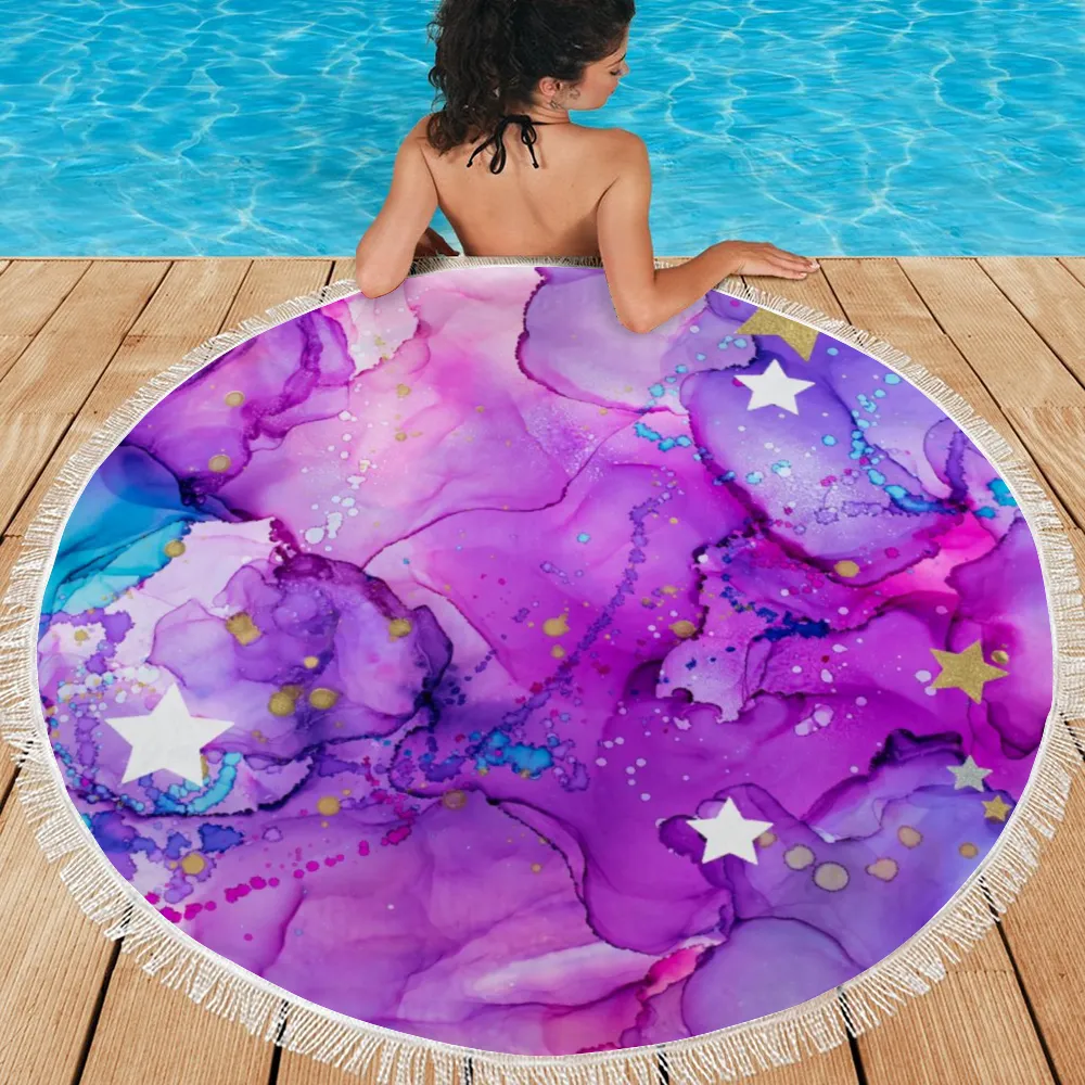 Circular Beach Towel - Emma