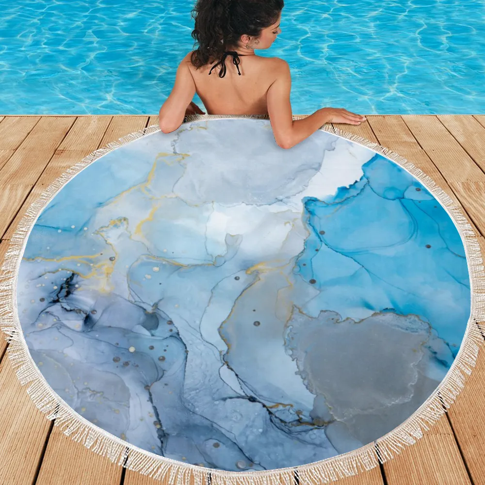 Circular Beach Towel - Wendy
