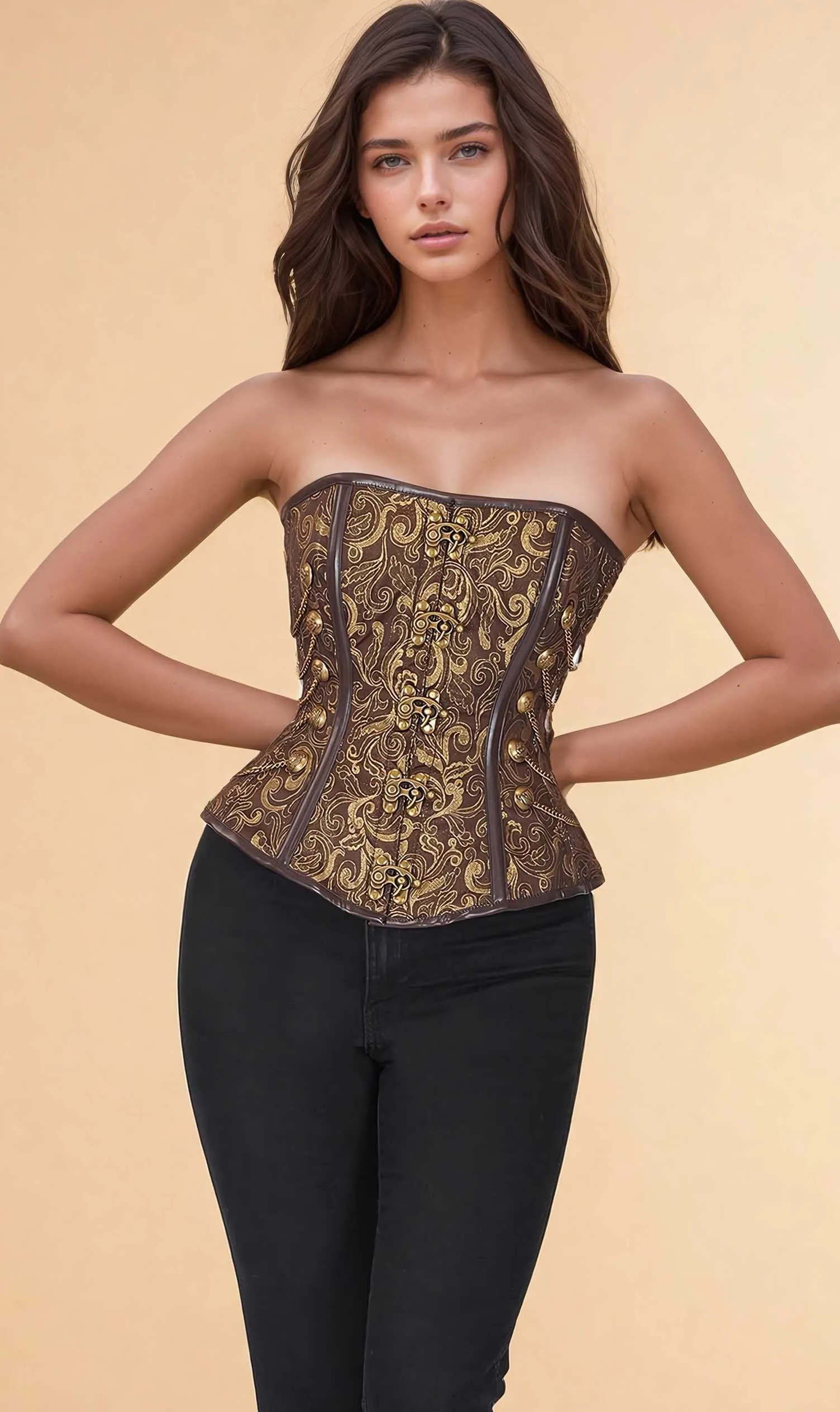 Clark Overbust Steampunk Corset