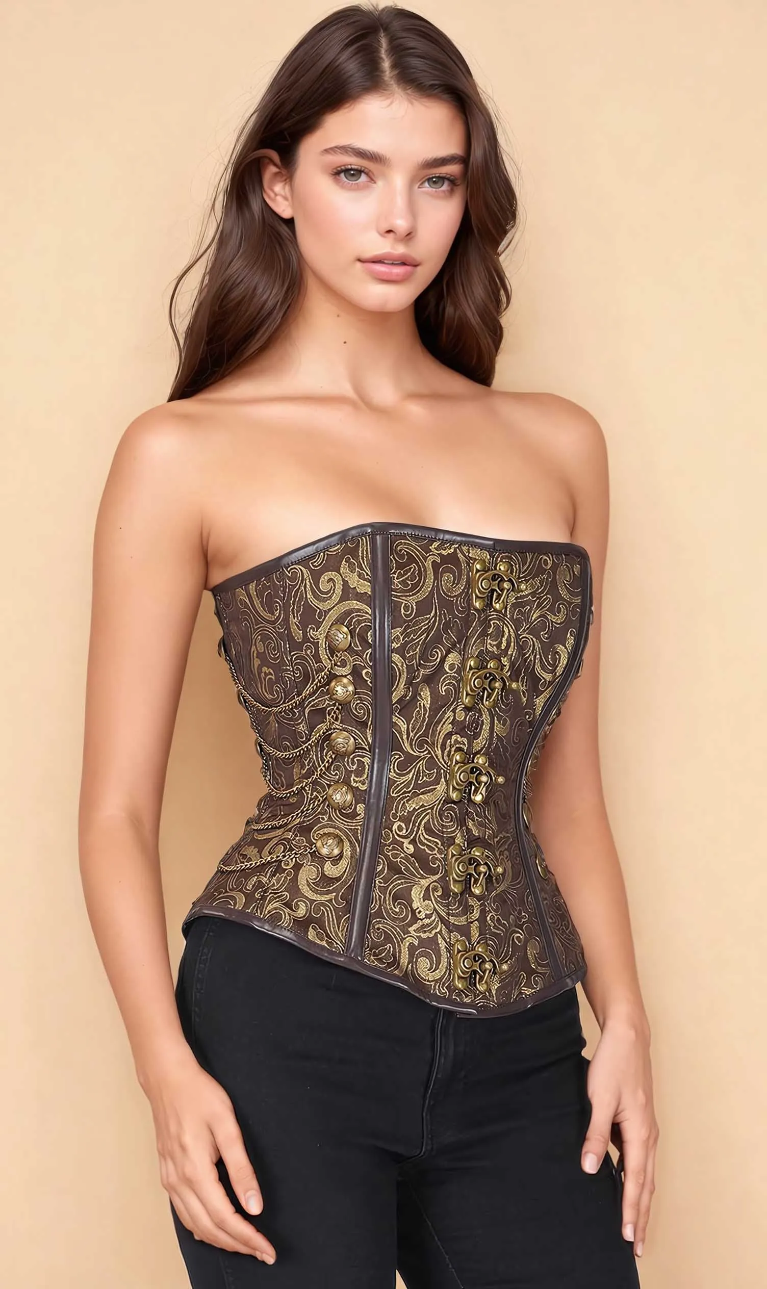 Clark Overbust Steampunk Corset