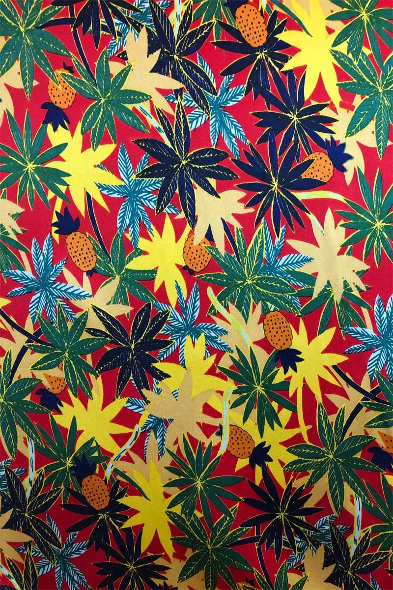Classic Red & Yellow Floral Kimono