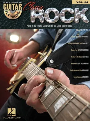 CLASSIC ROCK GUITAR PLAYALONG V34 BK/CD (O/P)