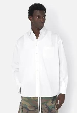 Crinkled Kimono Shirt / White