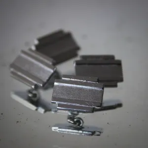 Deco English Chromed Cufflinks