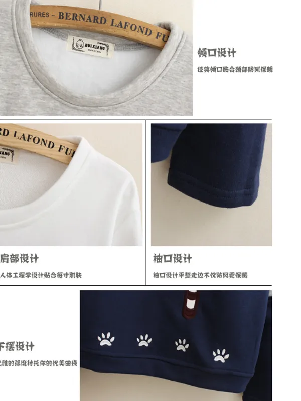 dozing cat sweatshirt
