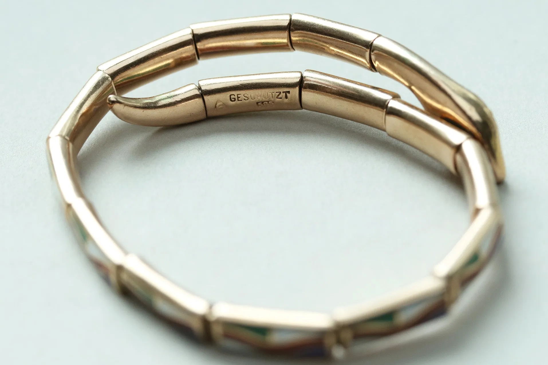 Enamel Snake Bracelet