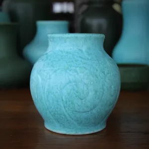 English Turquoise Vase