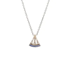 Estate Collection Art Deco Diamond & Sapphire Pendant