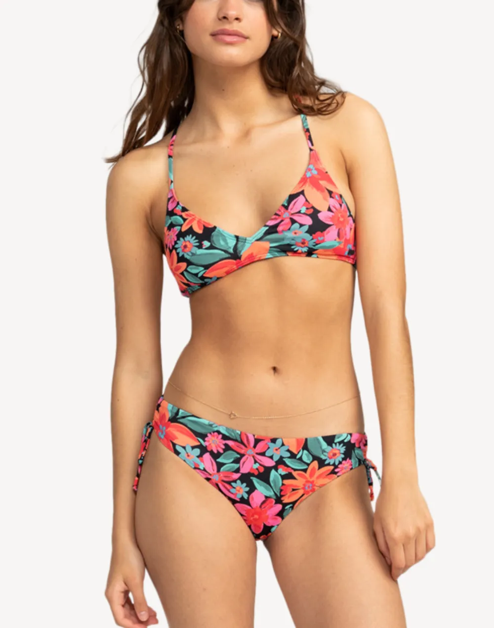 Floral Fiesta Beach Classics Hipster Ties Bikini Bottom