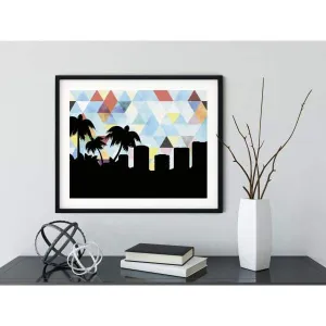 Fort Walton Beach, Florida geometric skyline