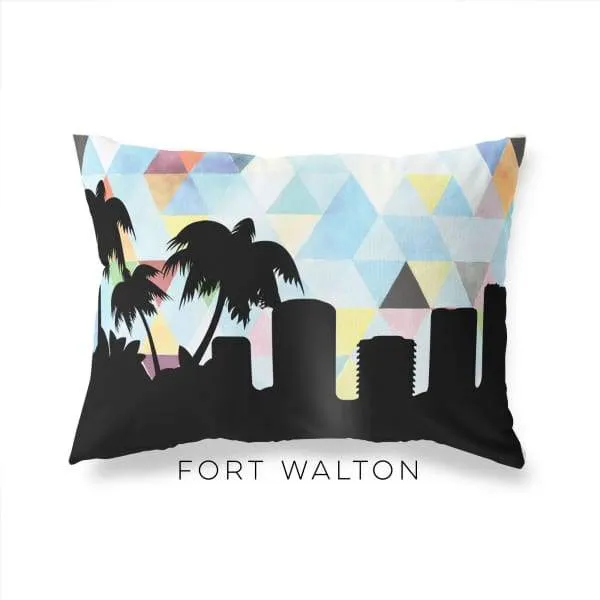 Fort Walton Beach, Florida geometric skyline