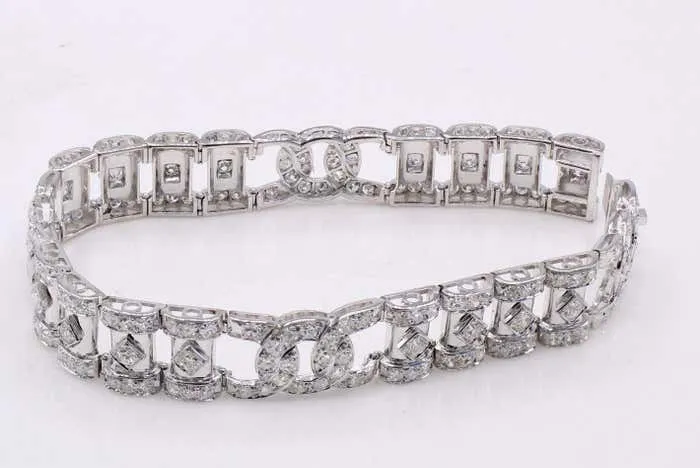 French Art Deco Diamond Bracelet