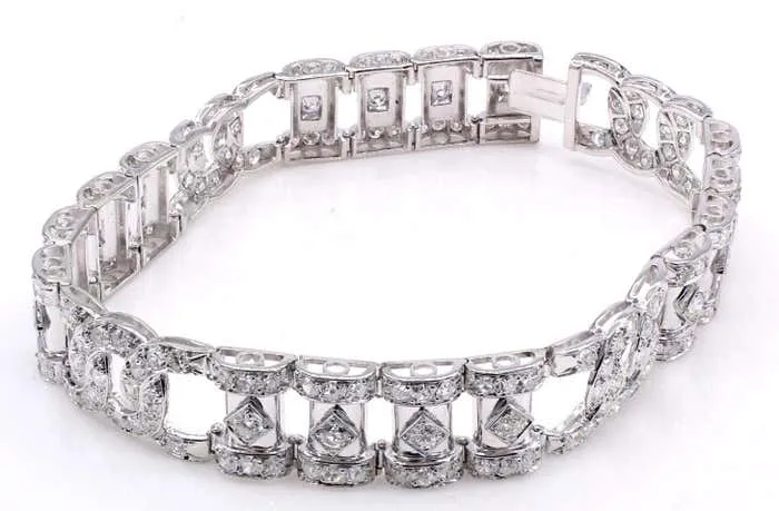 French Art Deco Diamond Bracelet