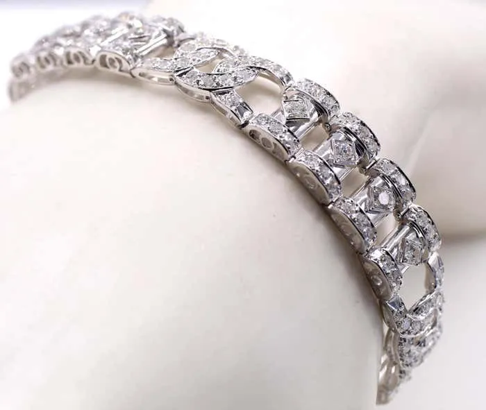 French Art Deco Diamond Bracelet