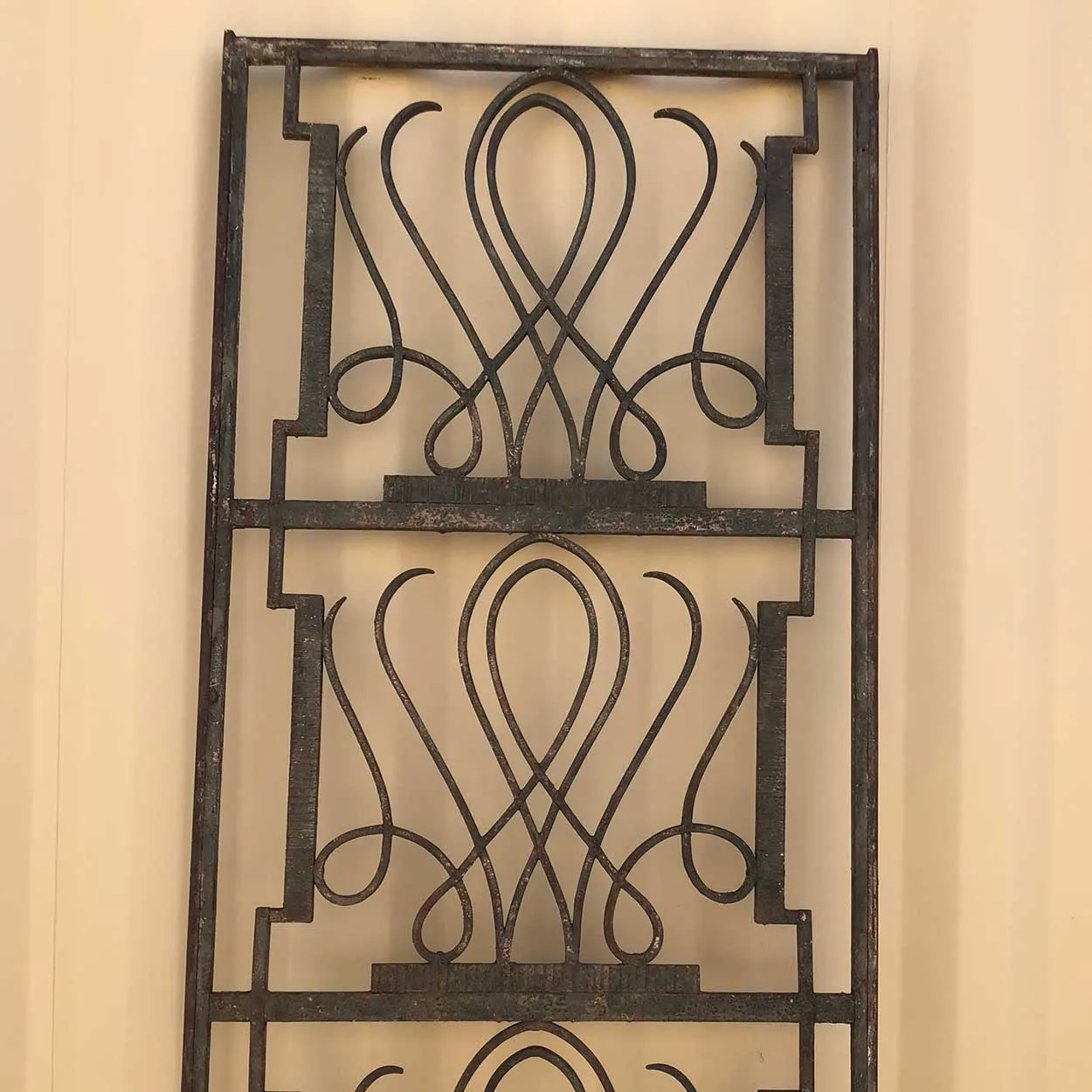 French Art Deco Edgar Brandt Style Wrought Iron (Fer Forge) Panel