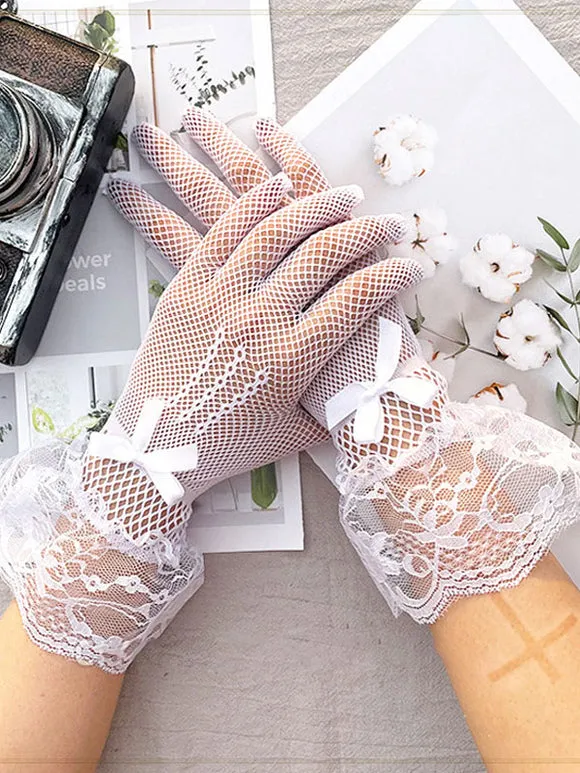 Gothic Lolita Accessories Black Lace Lace Accessory Polyester Fiber Miscellaneous