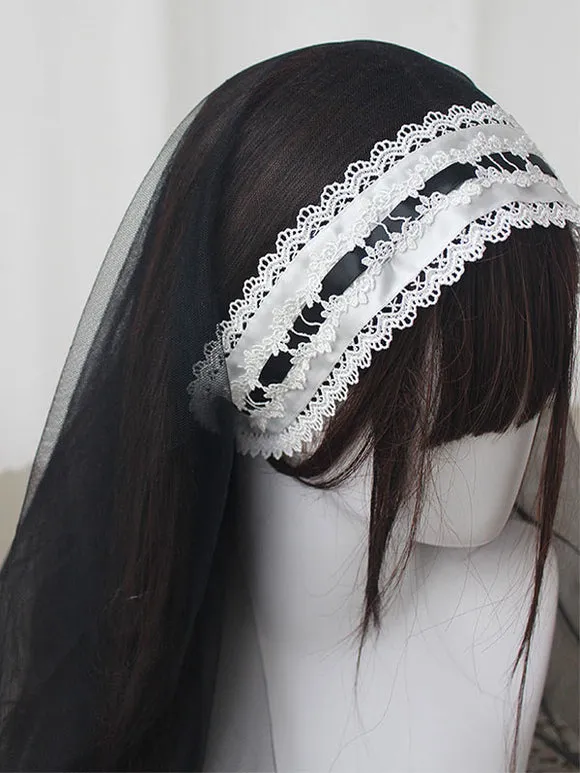 Gothic Lolita Accessories White Ruffles Polyester Accessory Lace Miscellaneous