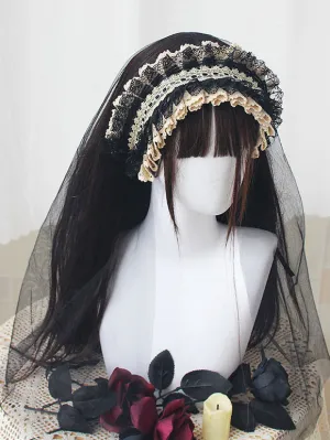 Gothic Lolita Accessories White Ruffles Polyester Accessory Lace Miscellaneous