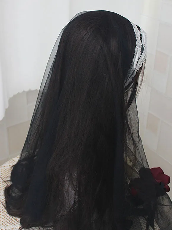Gothic Lolita Accessories White Ruffles Polyester Accessory Lace Miscellaneous