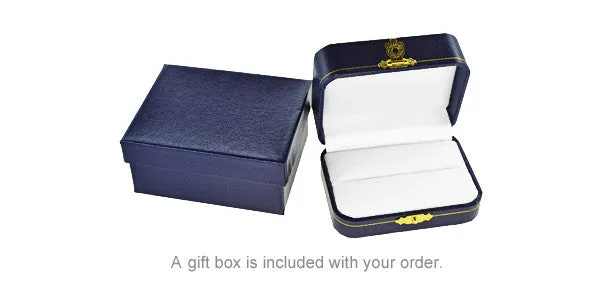 Greek Key Engravable Art Deco Cufflinks in Solid Sterling Silver with Yellow Gold Vermeil