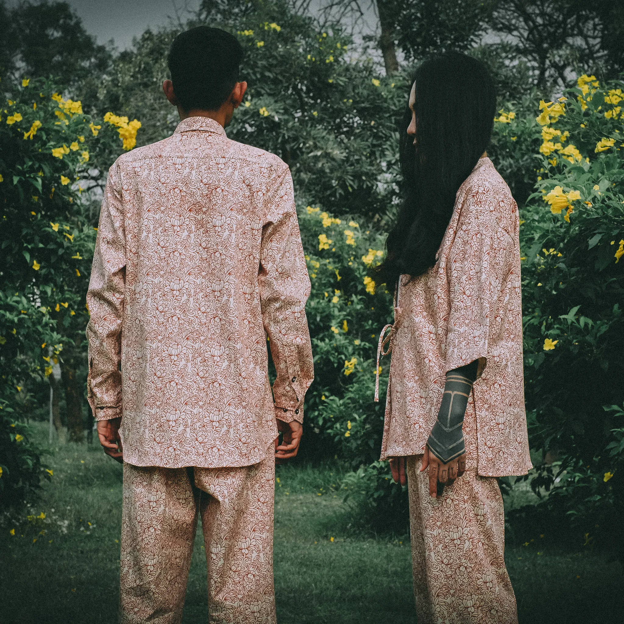 GUY LE TATOOER X LOCO MOSQUITO "THE NEW SUN" WOMENS SHORT KIMONO