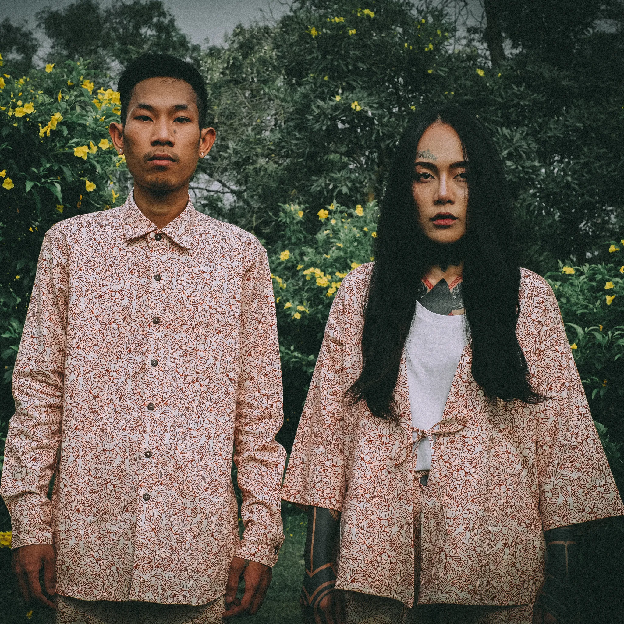 GUY LE TATOOER X LOCO MOSQUITO "THE NEW SUN" WOMENS SHORT KIMONO