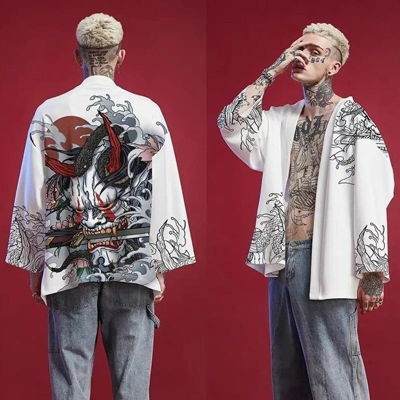 Hannya Mask Kimono Shirt (50% OFF!)
