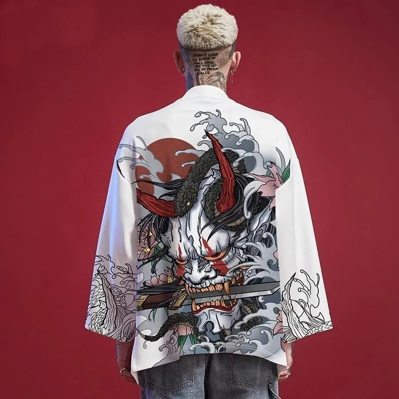 Hannya Mask Kimono Shirt (50% OFF!)